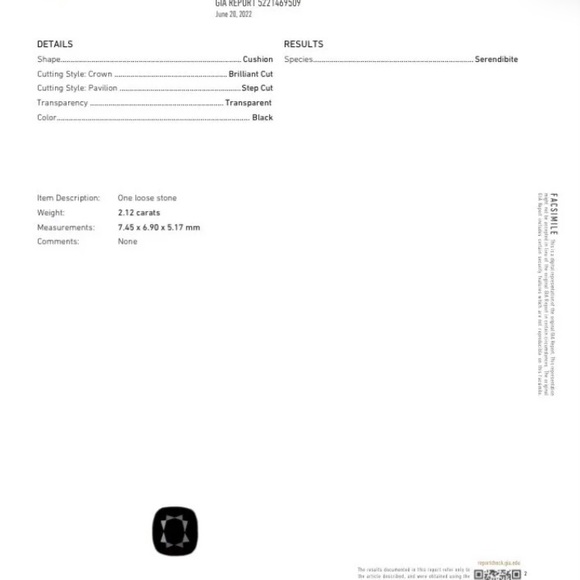*GIA Certified 2.12ct Serendibite - World’s Rarest Gem - Picture 6 of 11